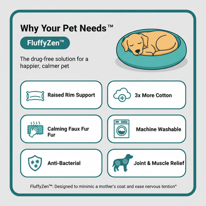 FluffyZen™ - The Original Calming Donut Bed