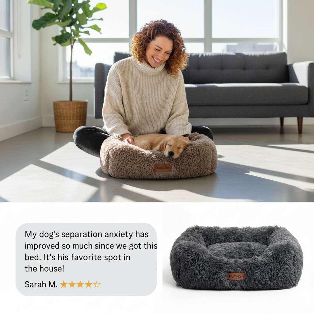 FluffyZen™ - The Original Calming Donut Bed